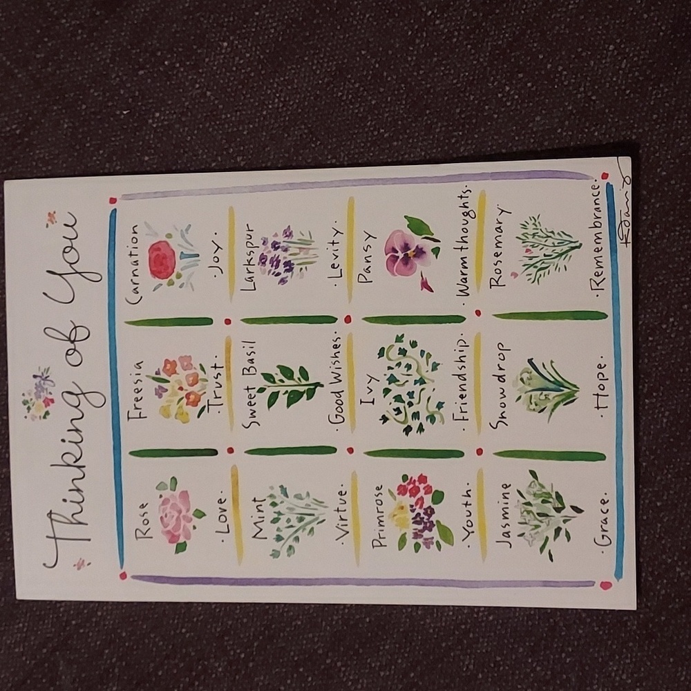 GUIDEPOSTS greeting thinking of you card with envlope